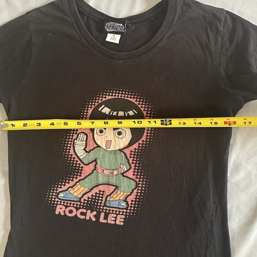 Vintage Y2K Naruto Rock Lee Graphic, Anime Shirt Size XLG Fitted! VTG - Picture 5 of 9
